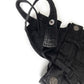 Denim Skirt Overalls- Black Wash