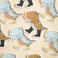 Dinosaur (Brown) Sticker