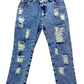 Retro Washed Cropped Jeans