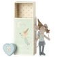 Tooth fairy mouse in matchbox - Blue
