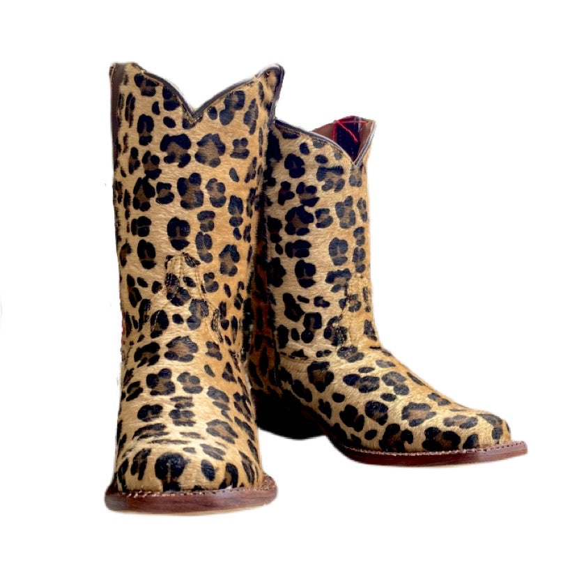 Tanner Mark Leopard Boots