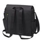 BOXY BACKPACK IN BLACK MATTE LEATHERETTE