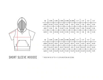 Short Sleeve Hoodie- Grey