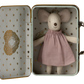 Angel mouse in suitcase