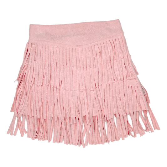 Pink Fringe Skirt